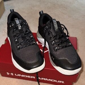 Under Armour Black and White Sneakers